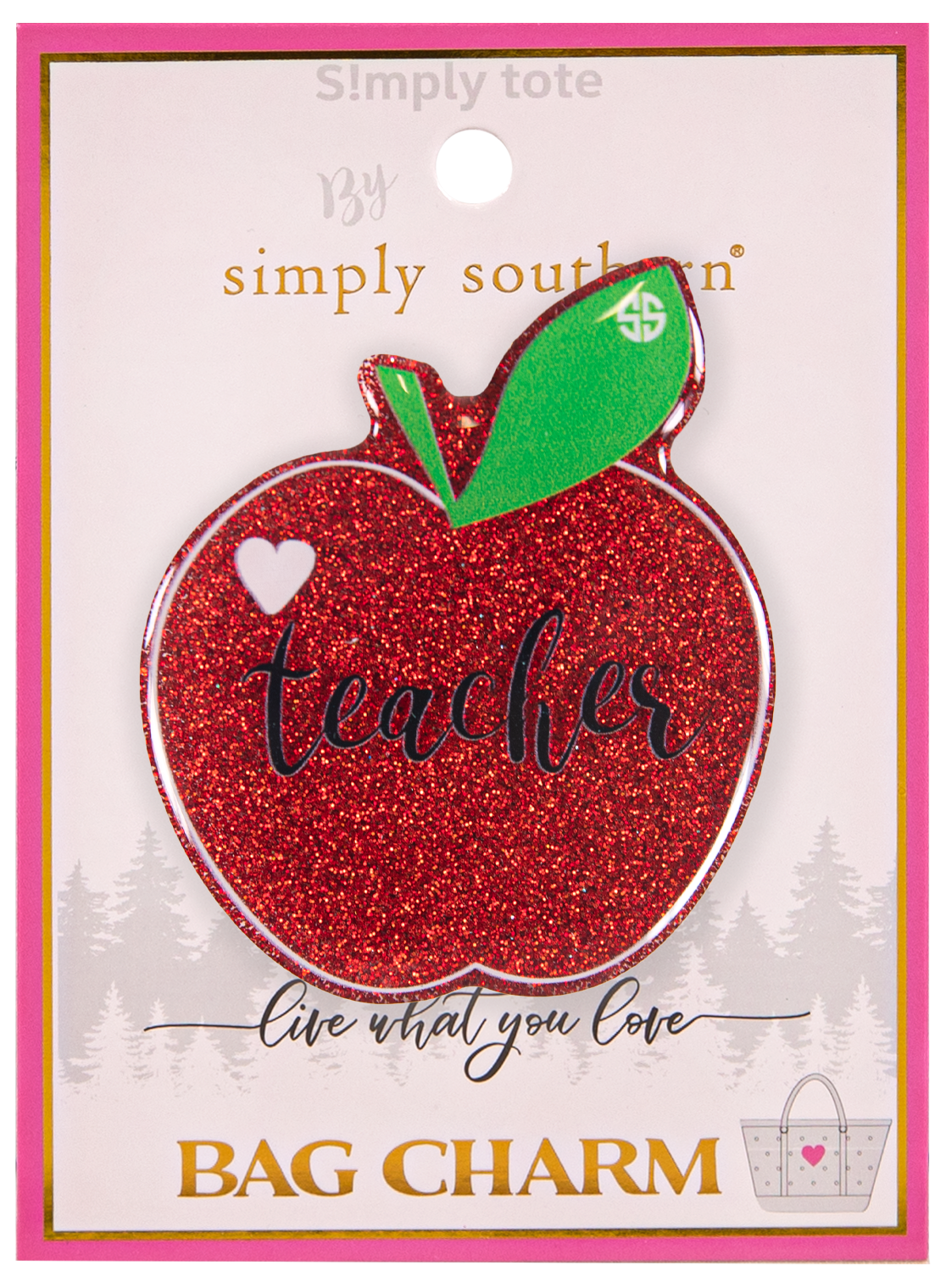 TEACHER CHARM-BAG - SIMPLY SOUTHERN COLLECTION - MULTIPLE DESIGNS