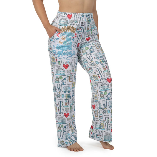 Nurse Life (White) Lounge Pants Brief Insanity Pajama Pant