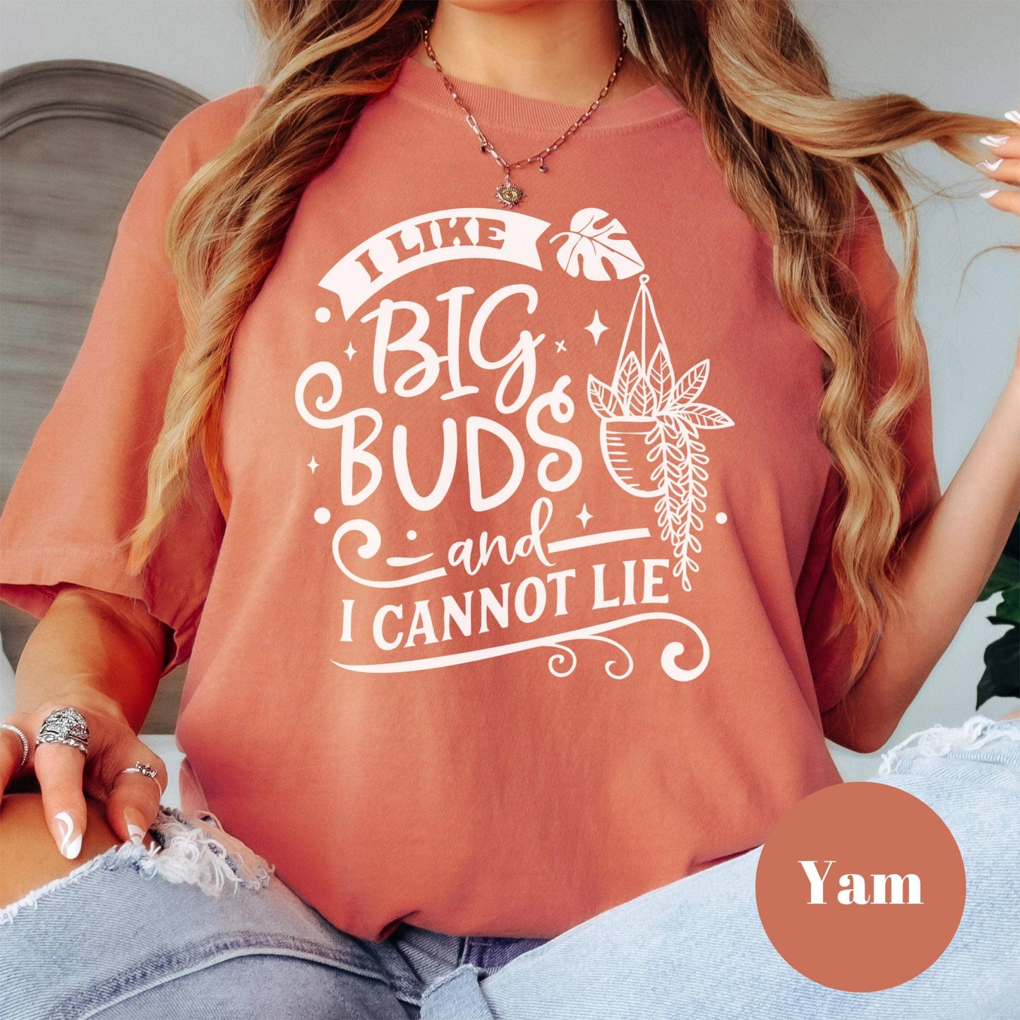 I Like Big Buds And I Cannot Lie Shirt, Comfort Colors® Funny Plant Lover Tee, Plant Mom Gift, Houseplant Humor Shirt, Gardening Pun Tee