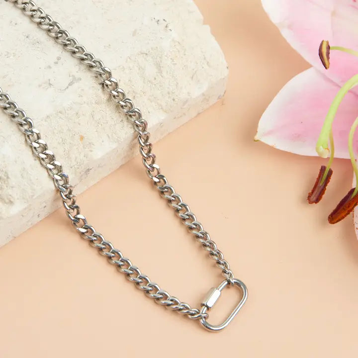 16" Functional Carabiner Necklace Narelle Waterproof Jewelry