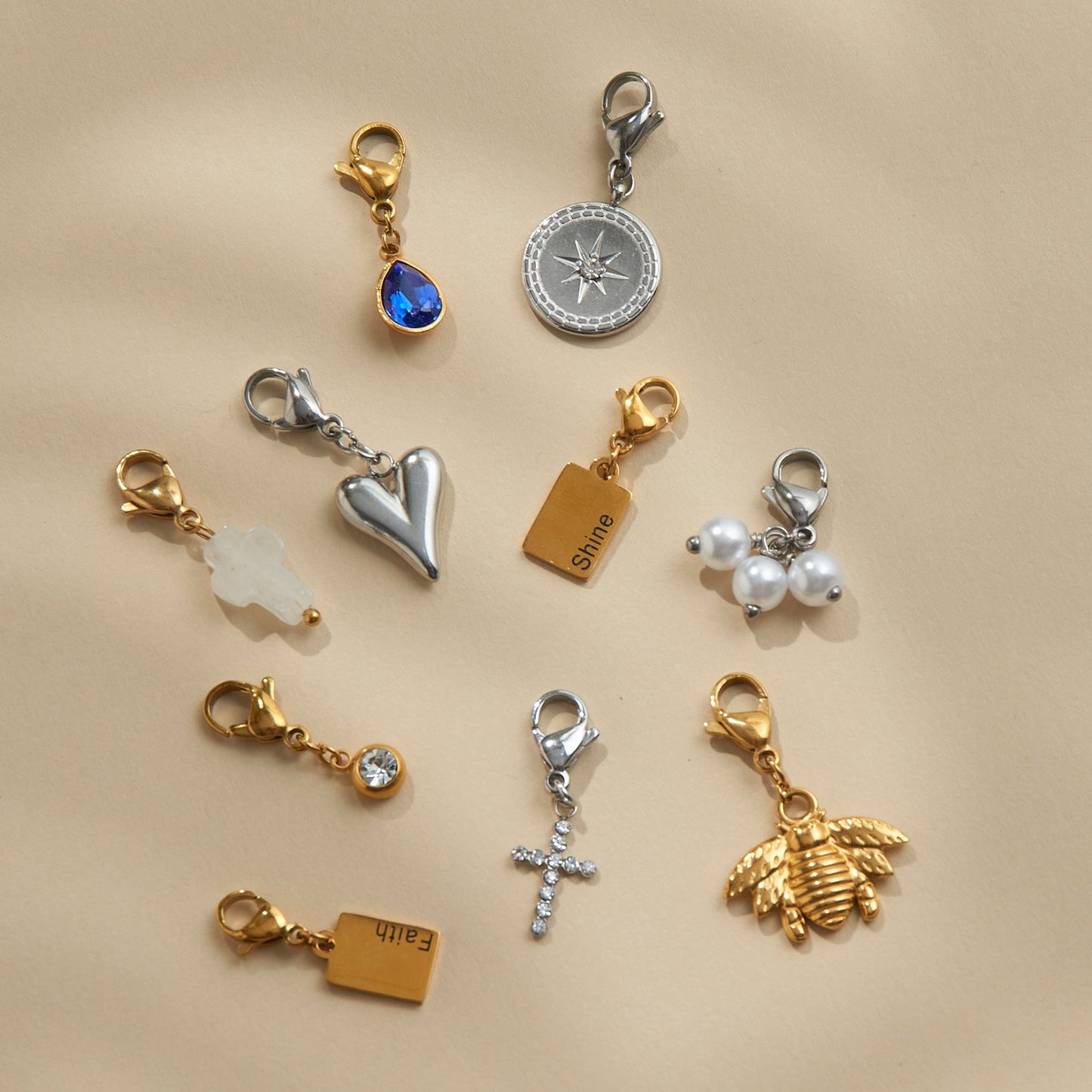 Narelle Waterproof Inspirational Cross Charm