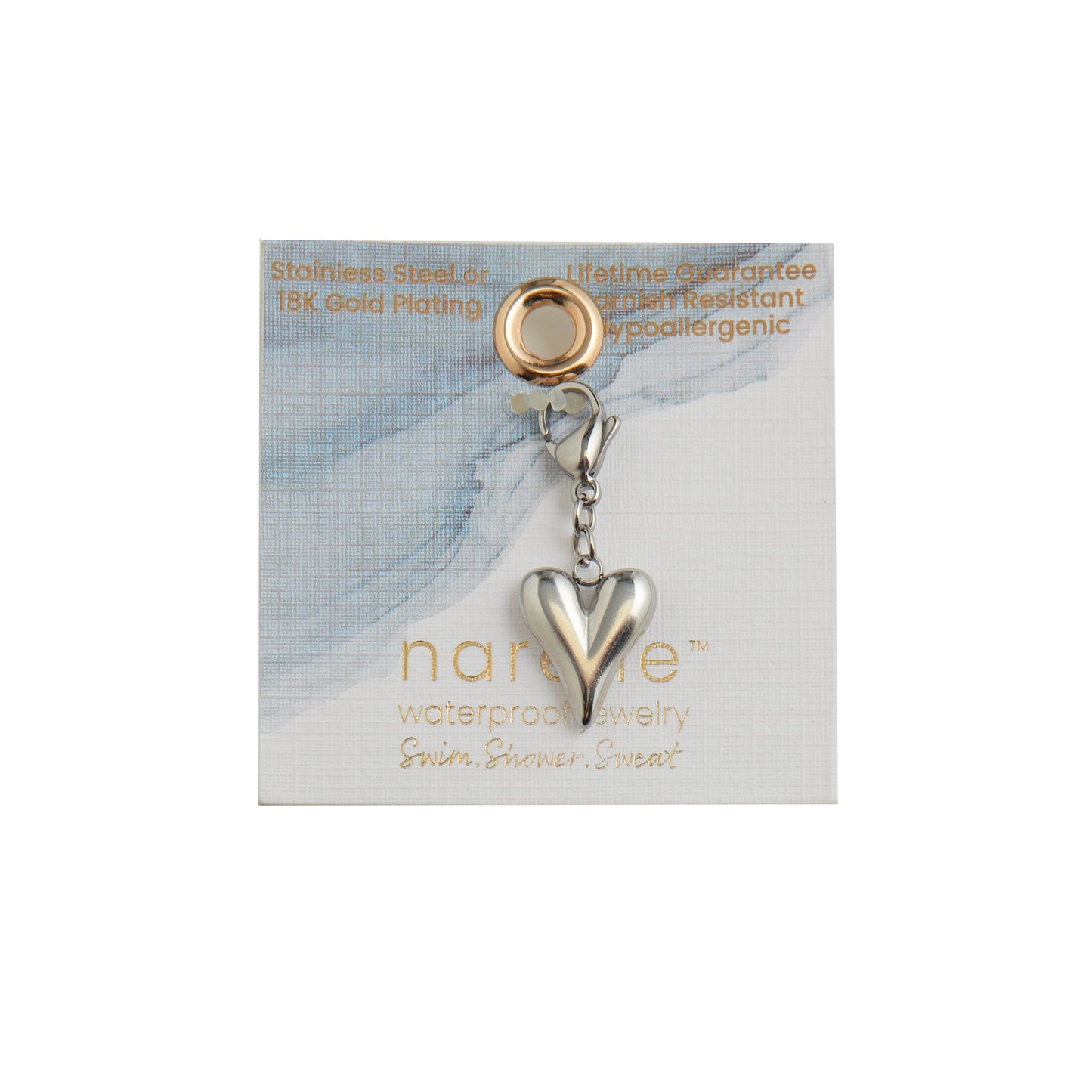 Narelle Waterproof Heart Charm