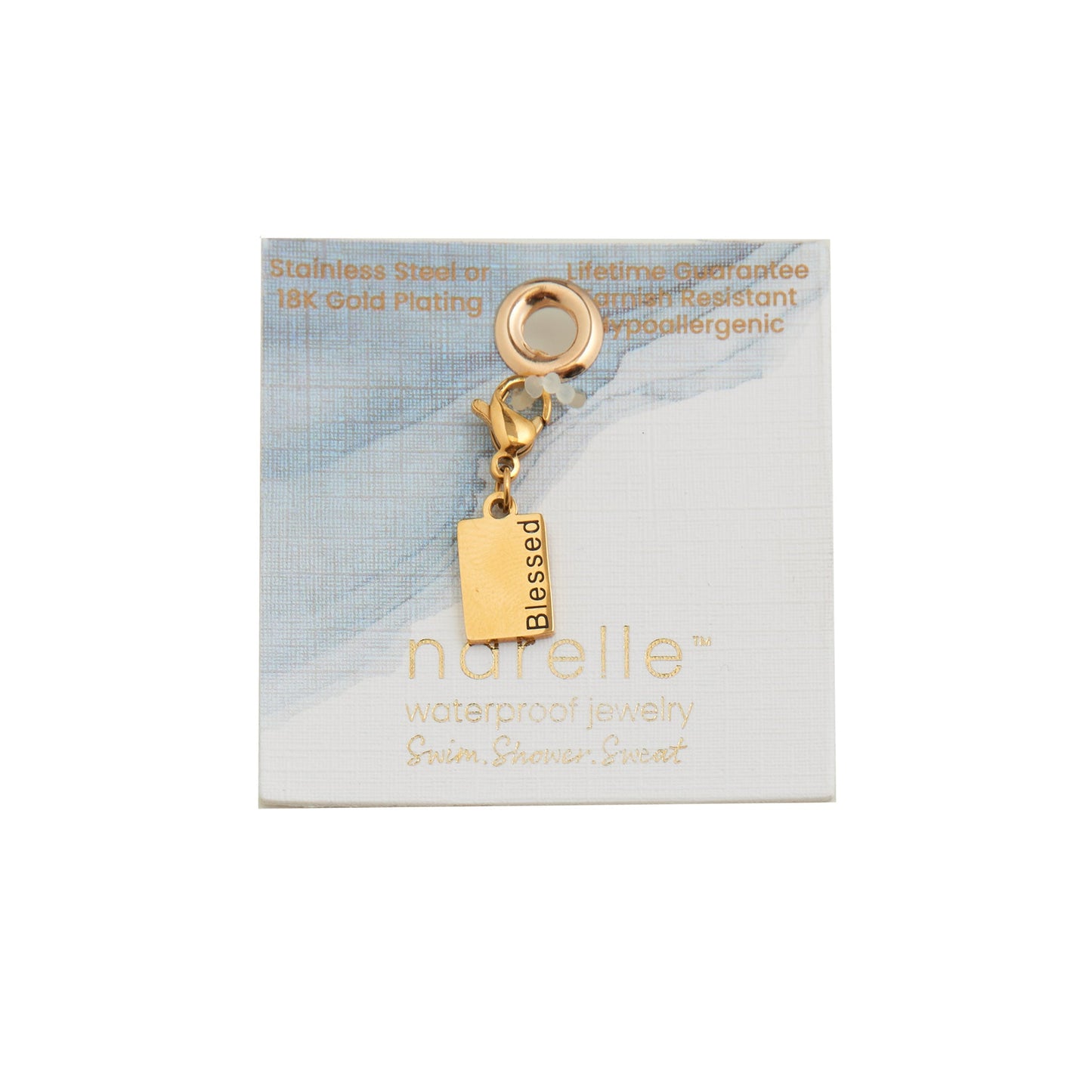Narelle Waterproof 18K Gold Inspiration Tag Charm