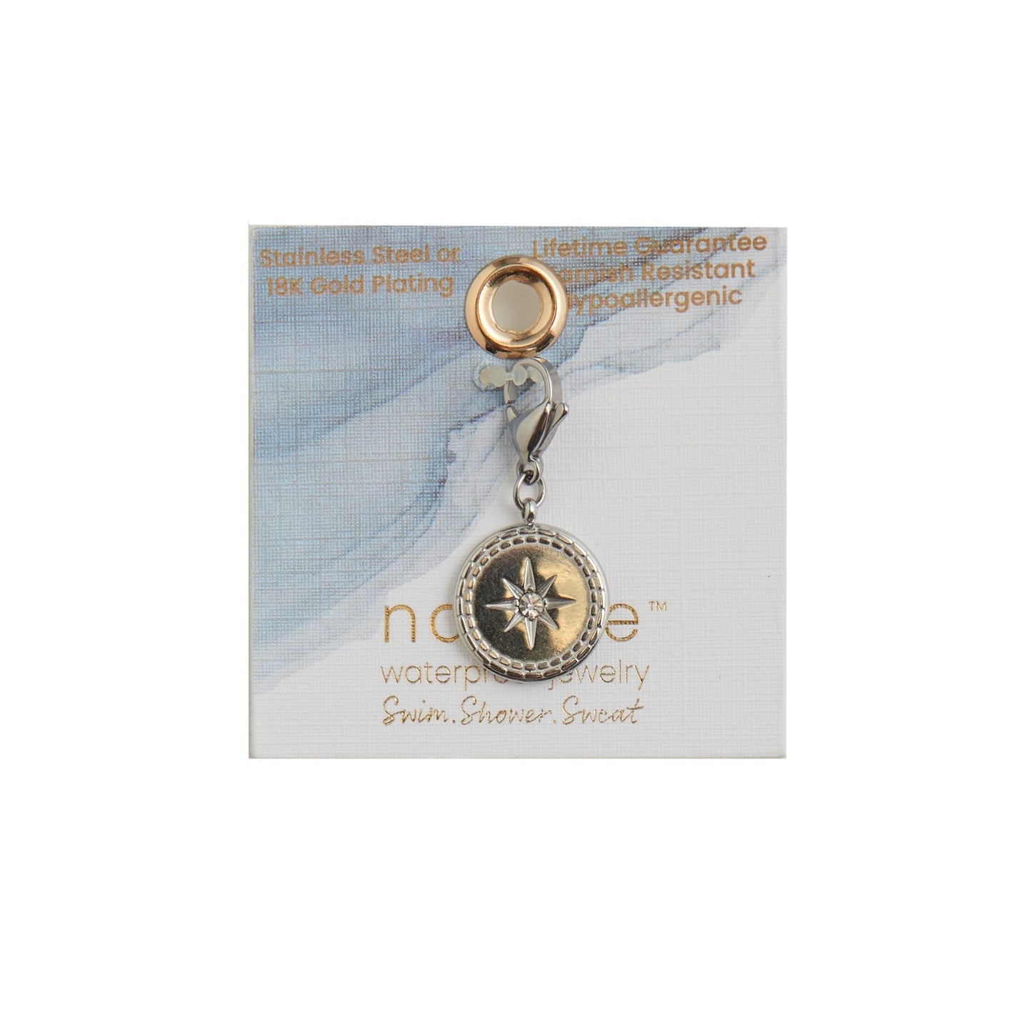 Narelle Waterproof Compass Charm