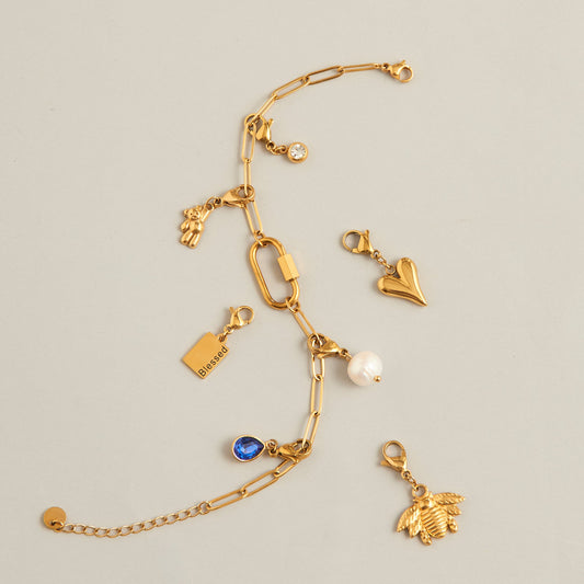 Narelle Waterproof 18K Gold Pearl Charm