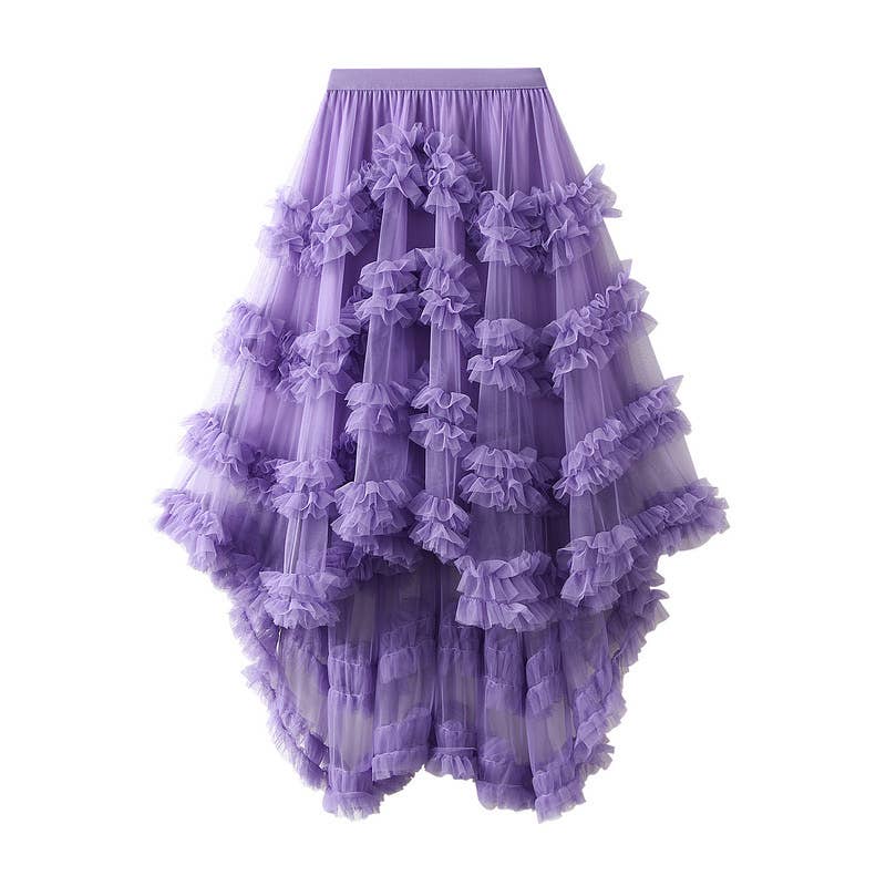 Ruffle tiered skirt