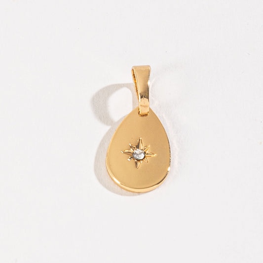Layering Teardrop Star Pendant Charm