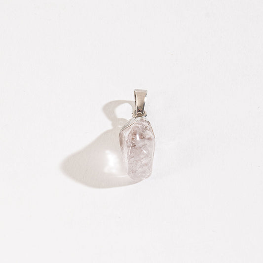 Layering Quartz Stone Pendant Charm