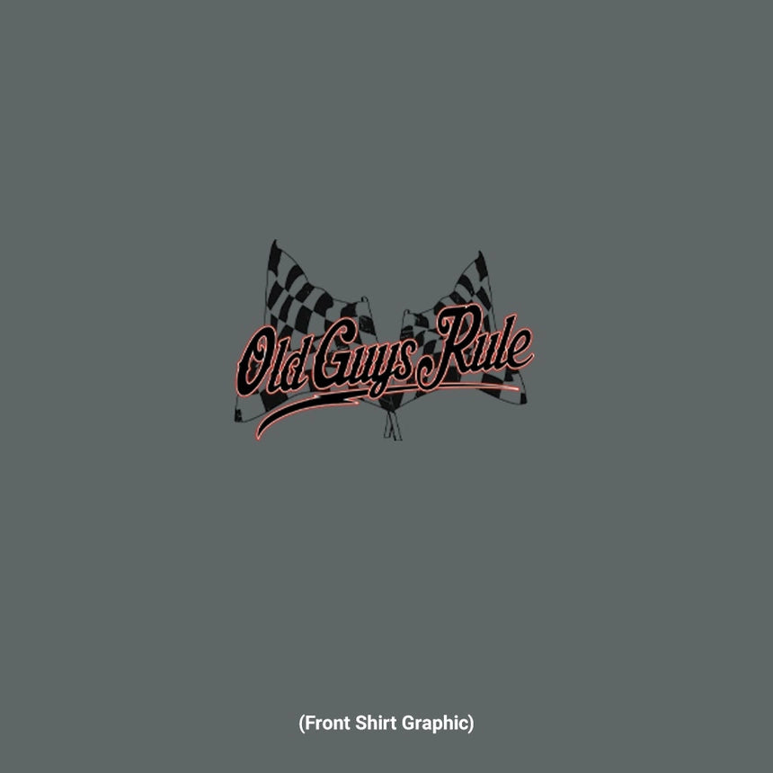 Putting The Hot In Rod Since Way Back When Old Guys Rule Dark Heather Shortsleeve Tee