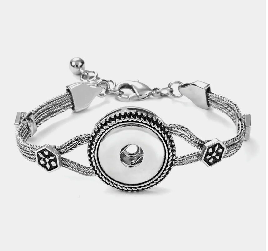 1 SNAP HERITAGE CHAIN BRACELET- GINGER SNAPS
