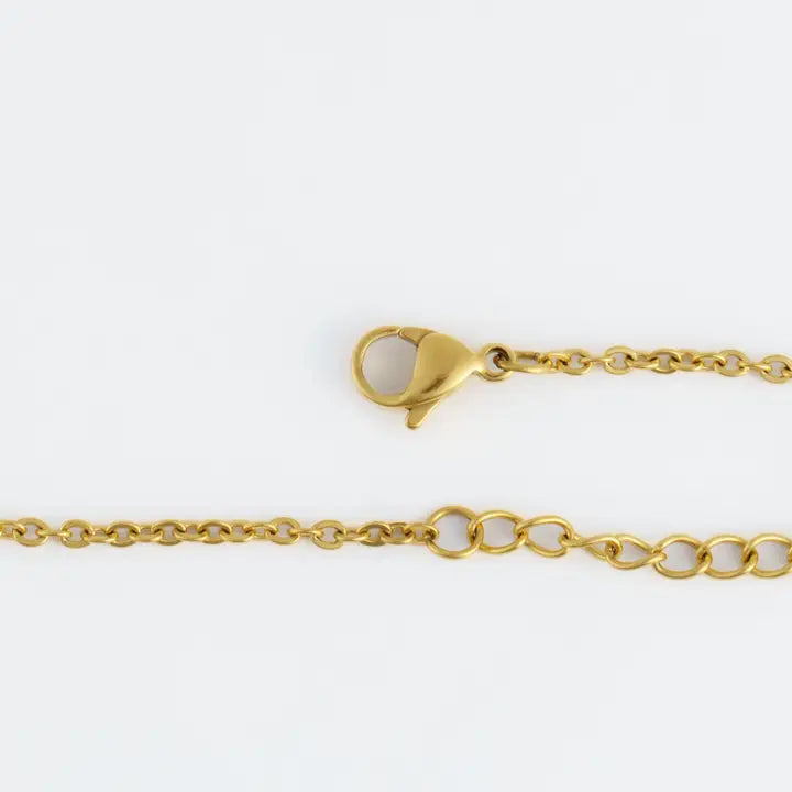 16" Disc Chain Necklace Narelle Waterproof Jewelry