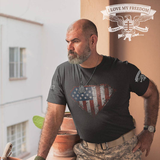 I Love My Freedom - Super Patriot T-Shirt