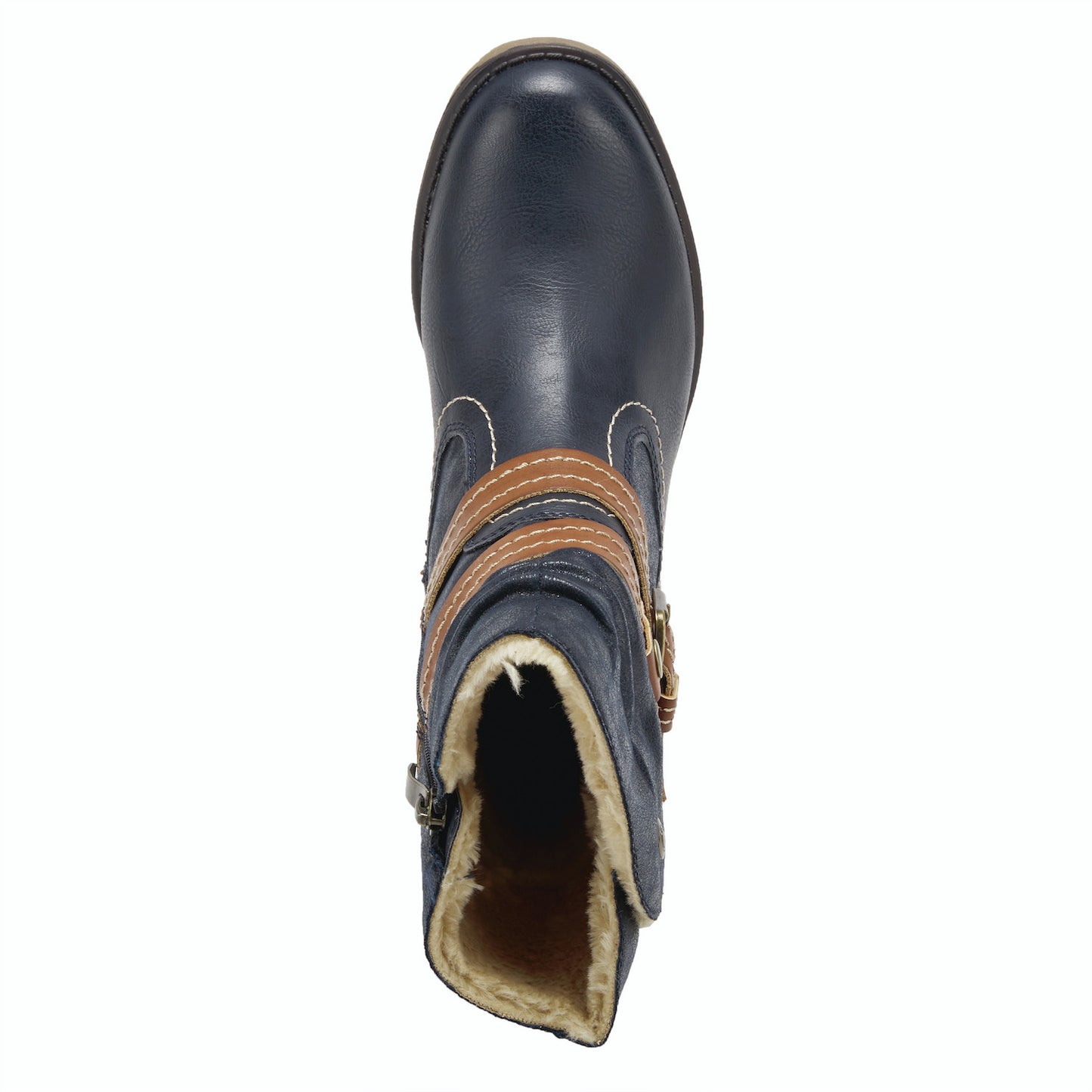 BOISA Navy Water Resistant Pull on boot By Spring Step