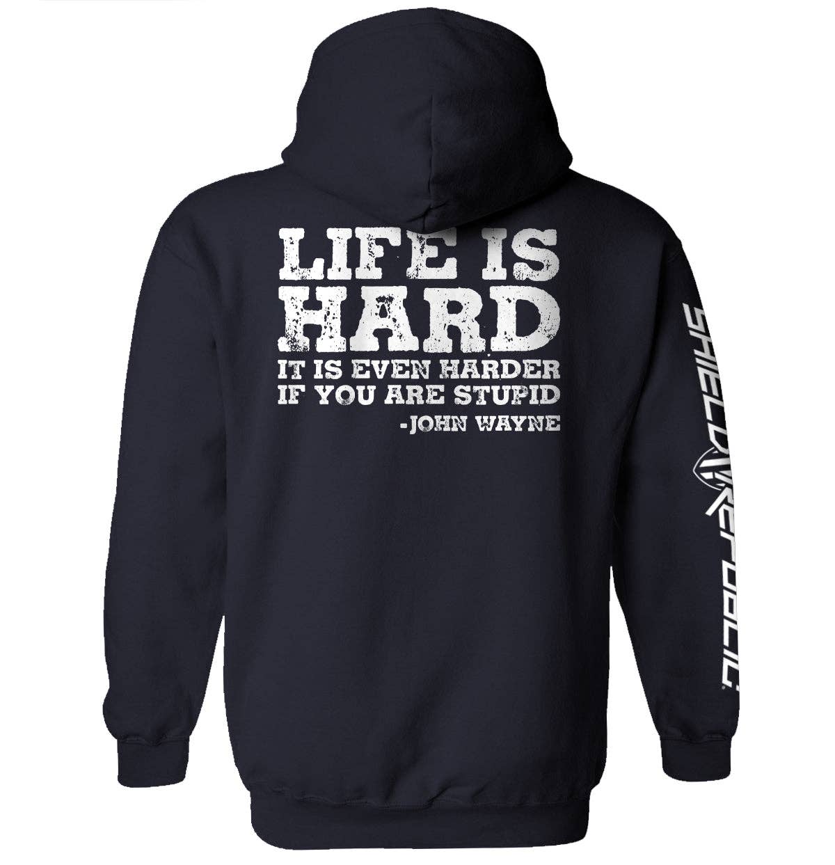 Shield Republic - Life Is Even Harder When You Are Stupid Men's Tee