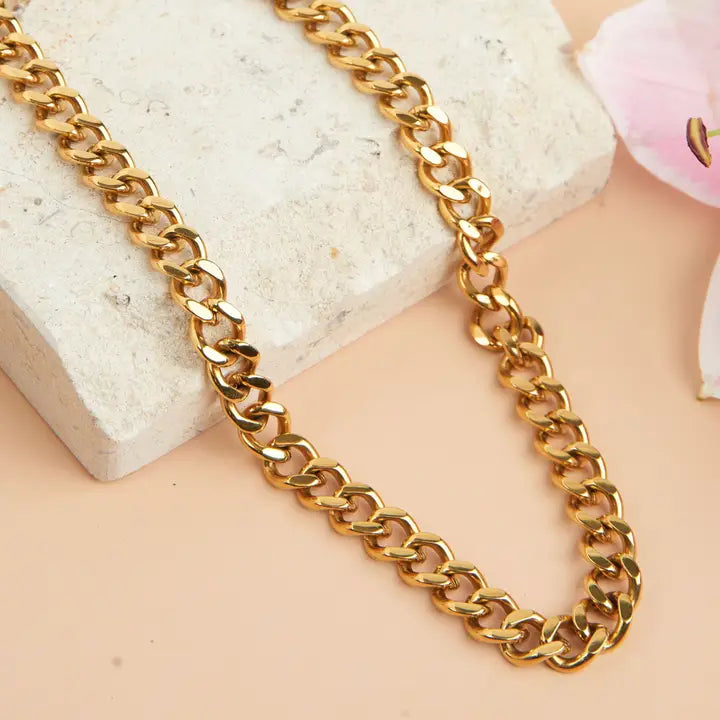 16" Chunky Chain Necklace Narelle Waterproof Jewelry