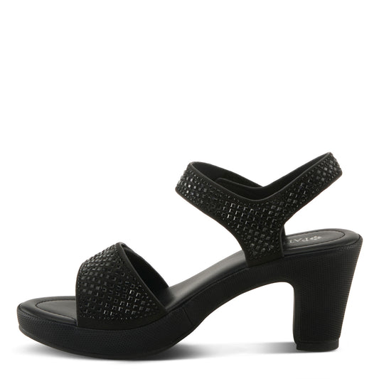 Shine Black Sandal Patrizia by Spring Step