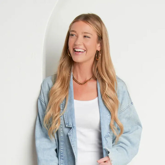 Vintage Chunky Pin Catch Hoop Earrings Narelle Waterproof Jewelry