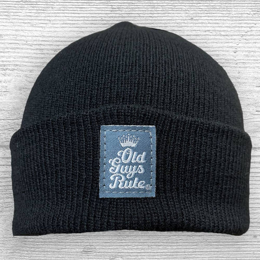 Classic Beanie Black Old Guys Rule