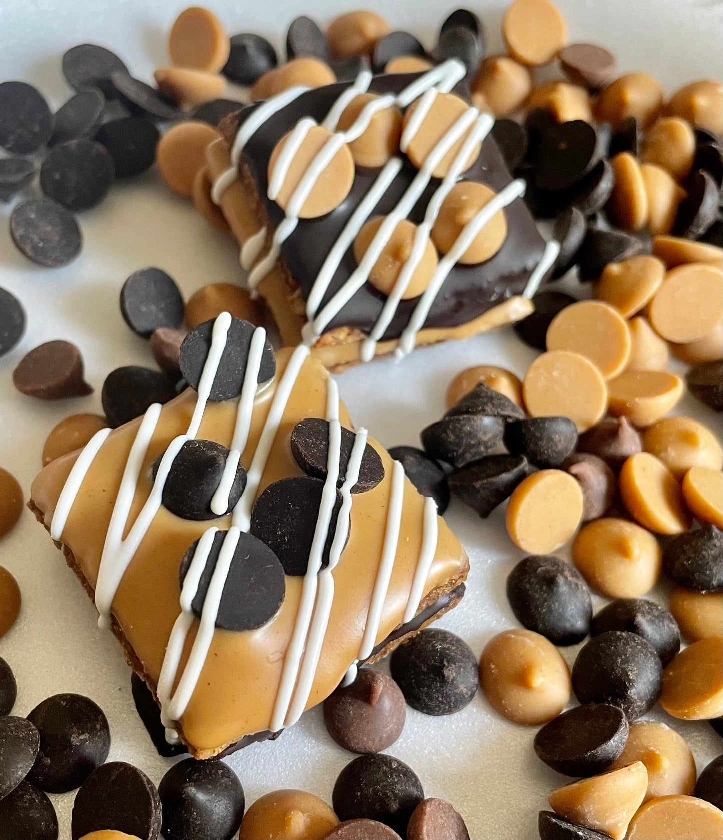 Peanut butter & Carob chip dog treat truffles - YumYum4DOGS