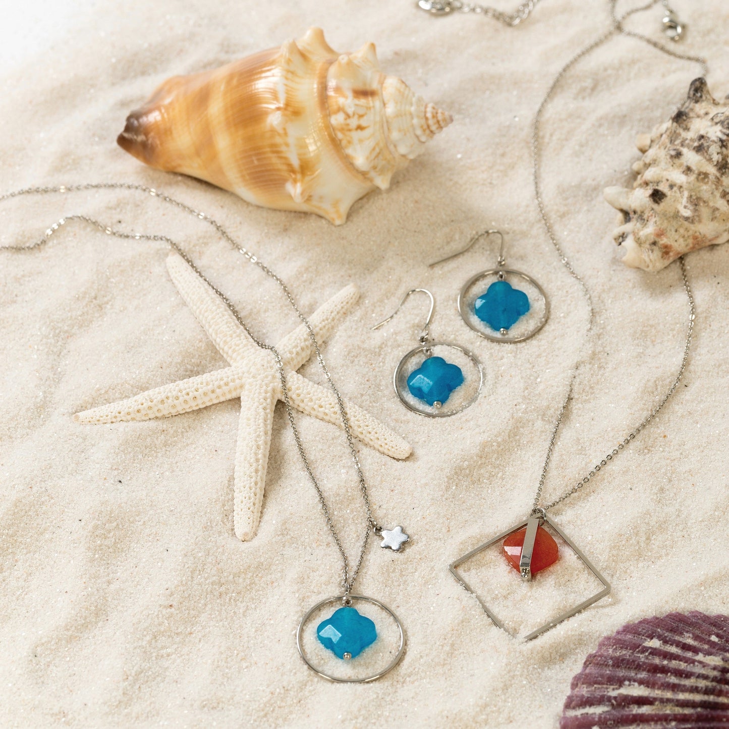 Sea Glass Drop Earrings