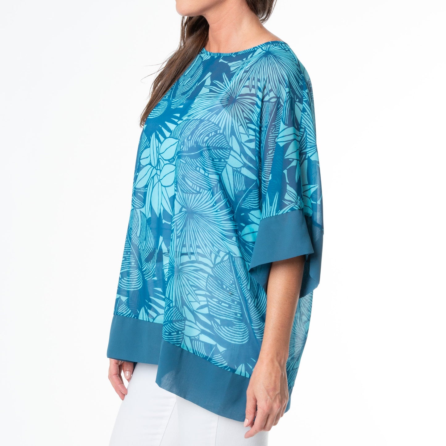 Lexi One Size Sheer Poncho Swimsuit Cover Up
