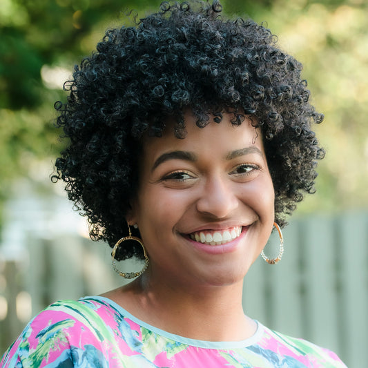 Ashli Genuine Stone Round Drop Earrings