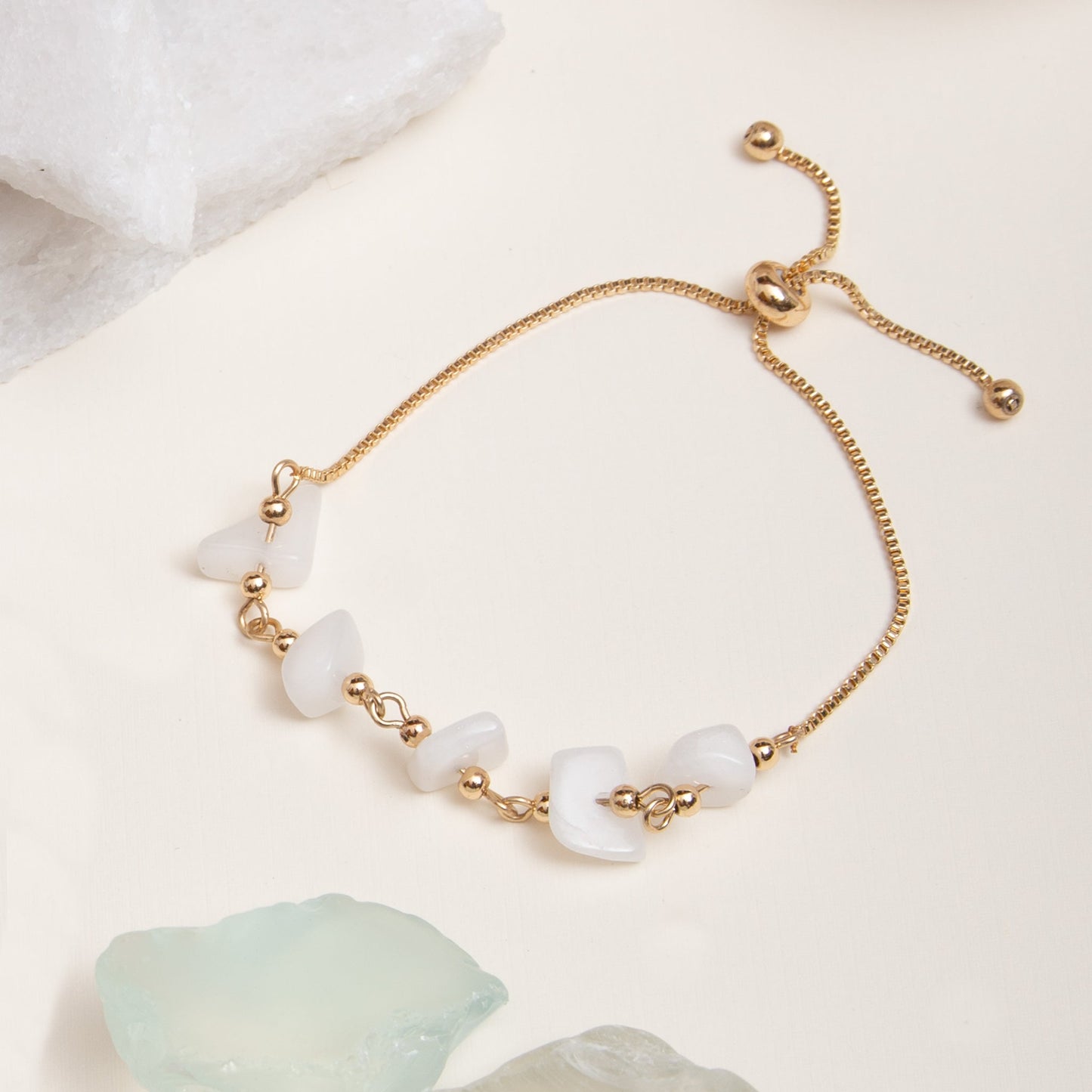Lali Genuine Stone Adjustable Bolo Bracelet