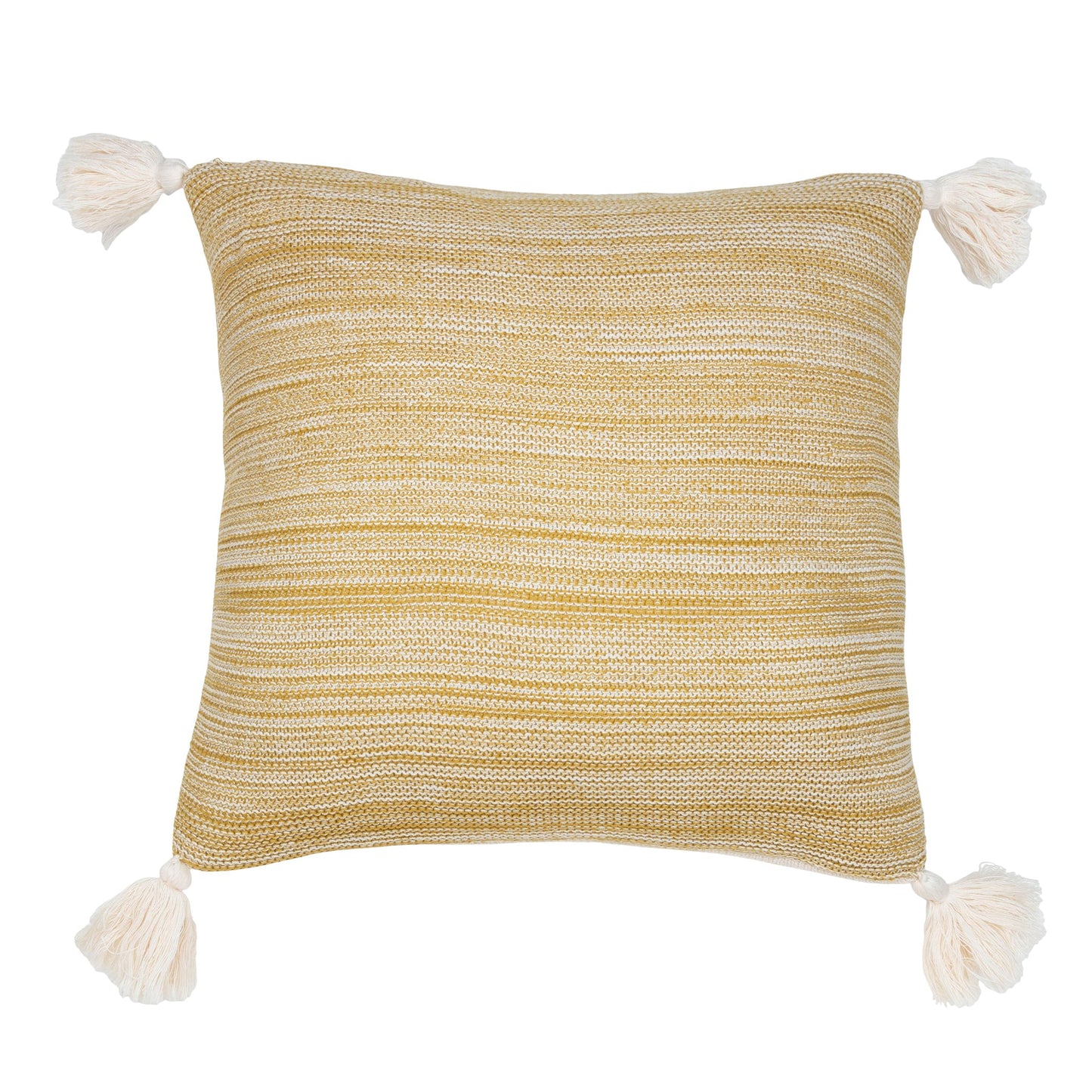 Necalli 18X18" Reversible Striped Cotton Throw Pillow