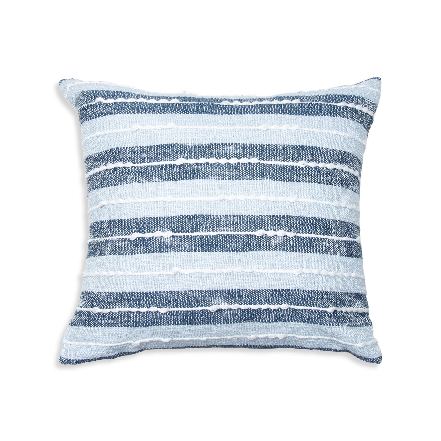 Romy 18X18" Handwoven Striped Indoor/Outdoor Throw Pillow
