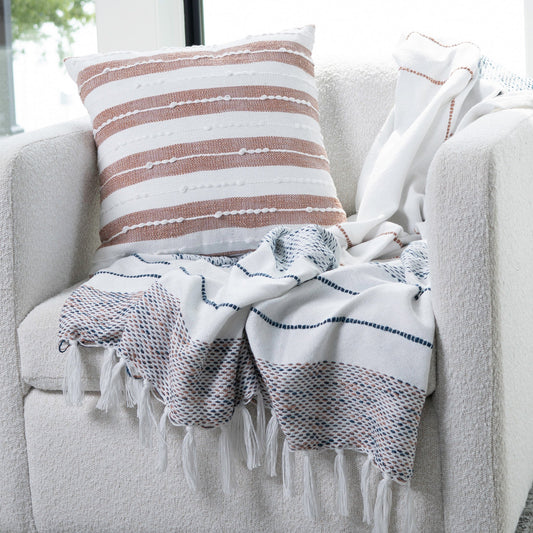 Tylanne 50x70" Indoor/Outdoor Recycled Woven Throw Blanket