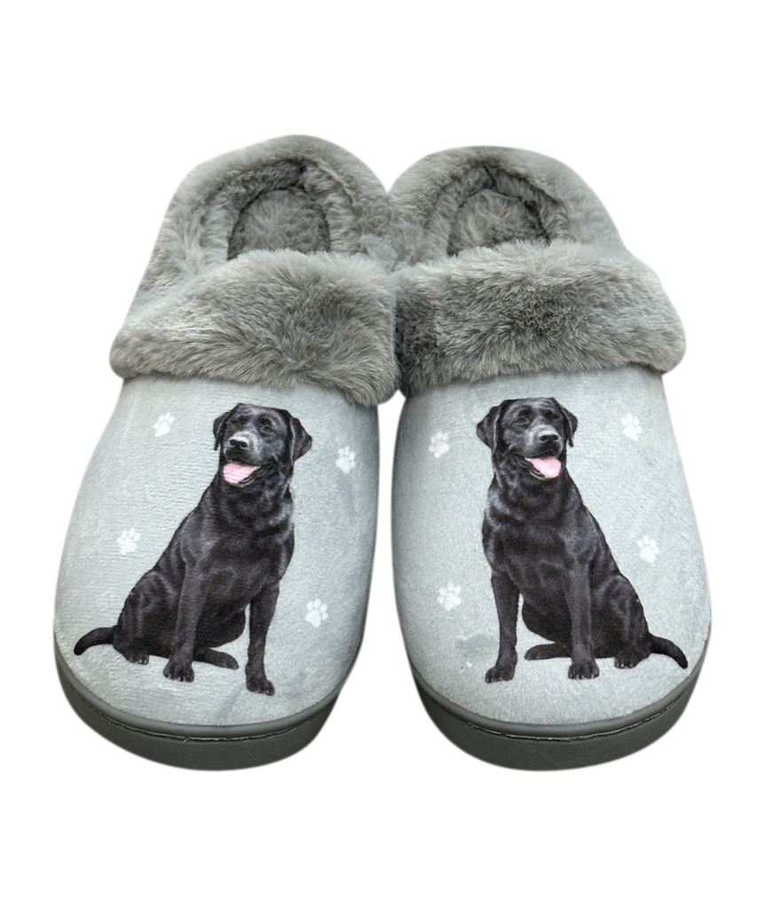 Labrador Black, Snuggs slippers E&S Pets