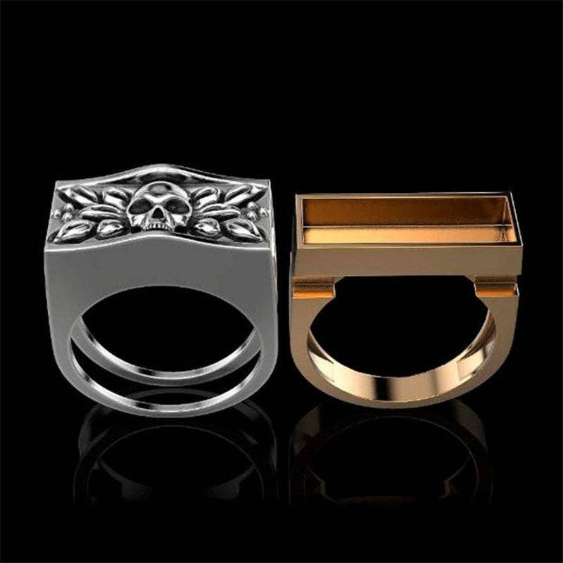Punk Style Skull Couple Rings