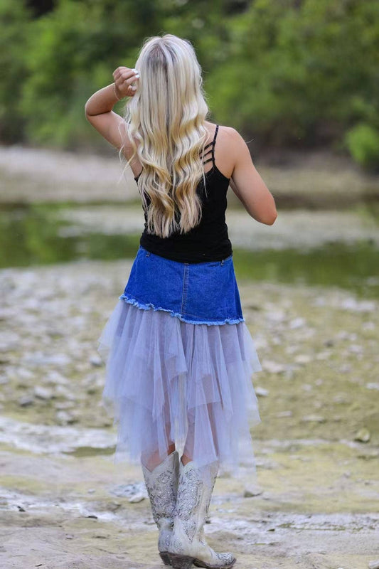 Denim Tutu Skirt