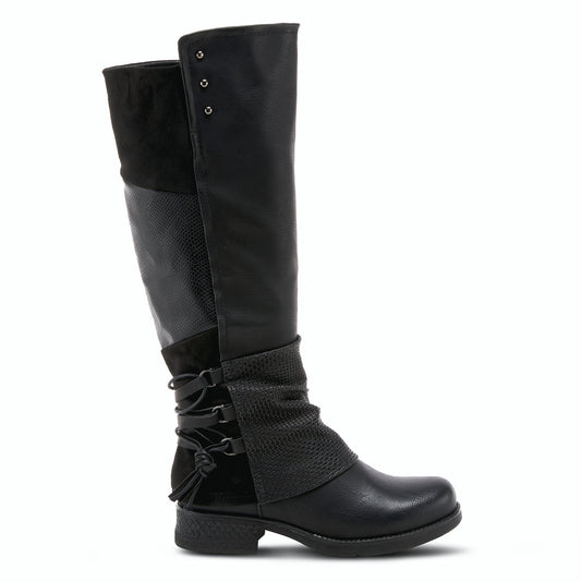 MAXIE BY PATRIZIA - BLACK PULL ON TALL BOOT