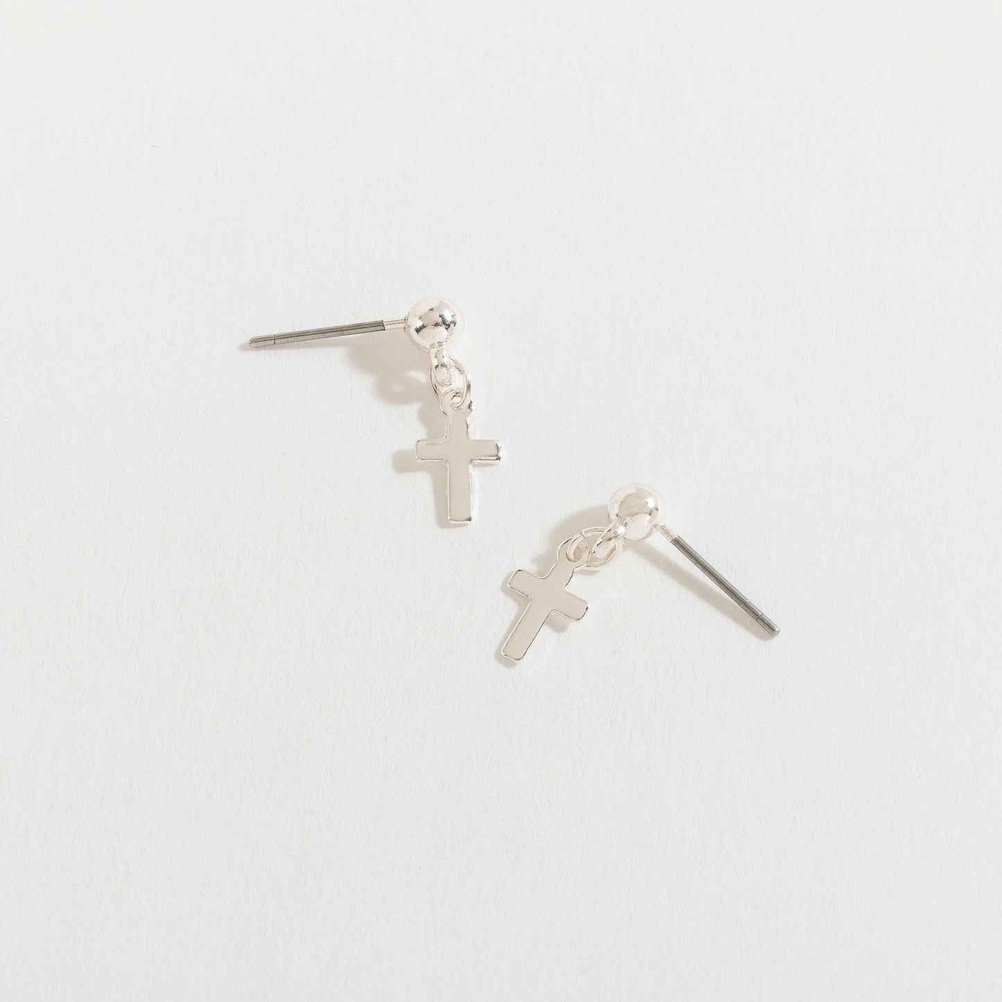 Cross Drop Earrings