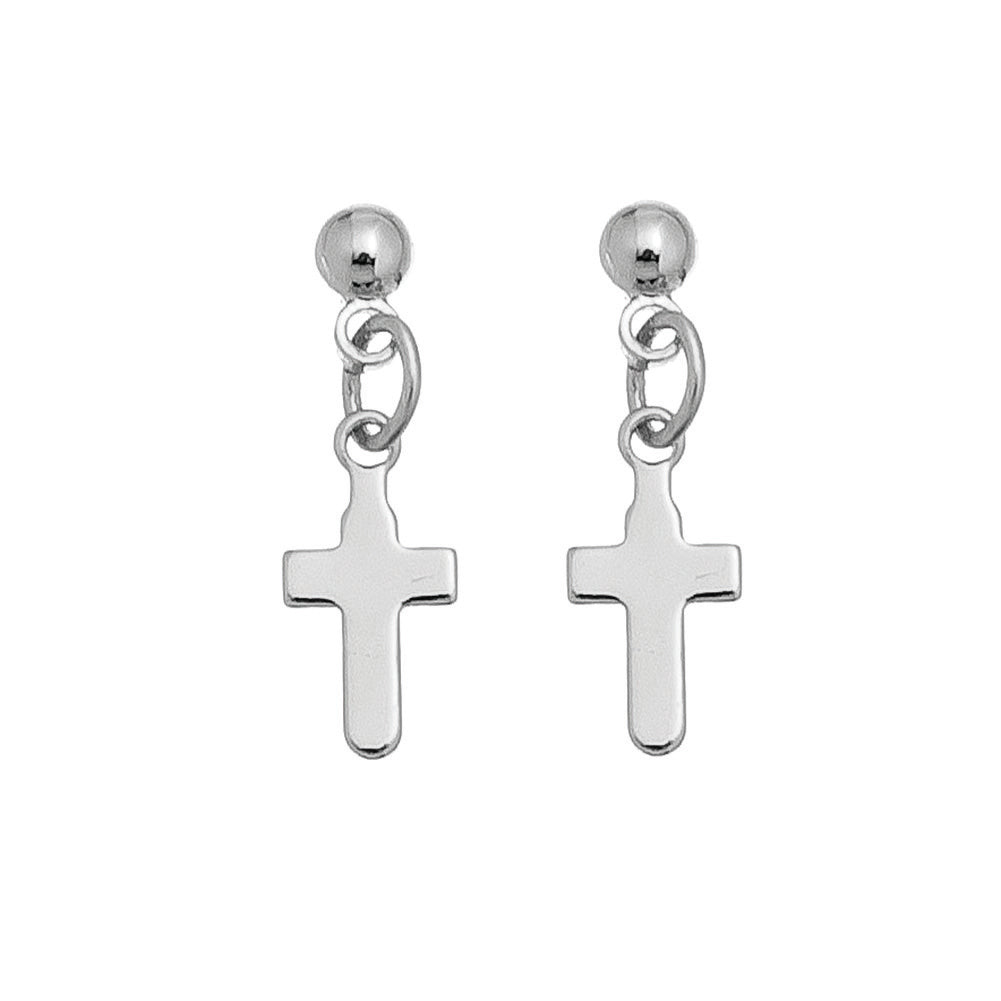 Cross Drop Earrings