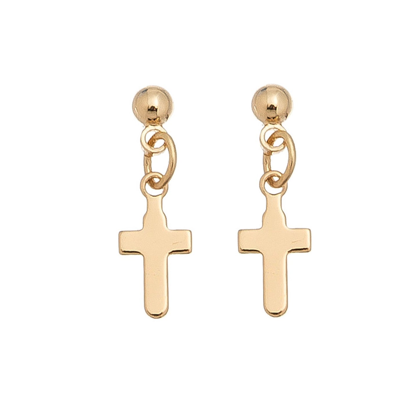 Cross Drop Earrings