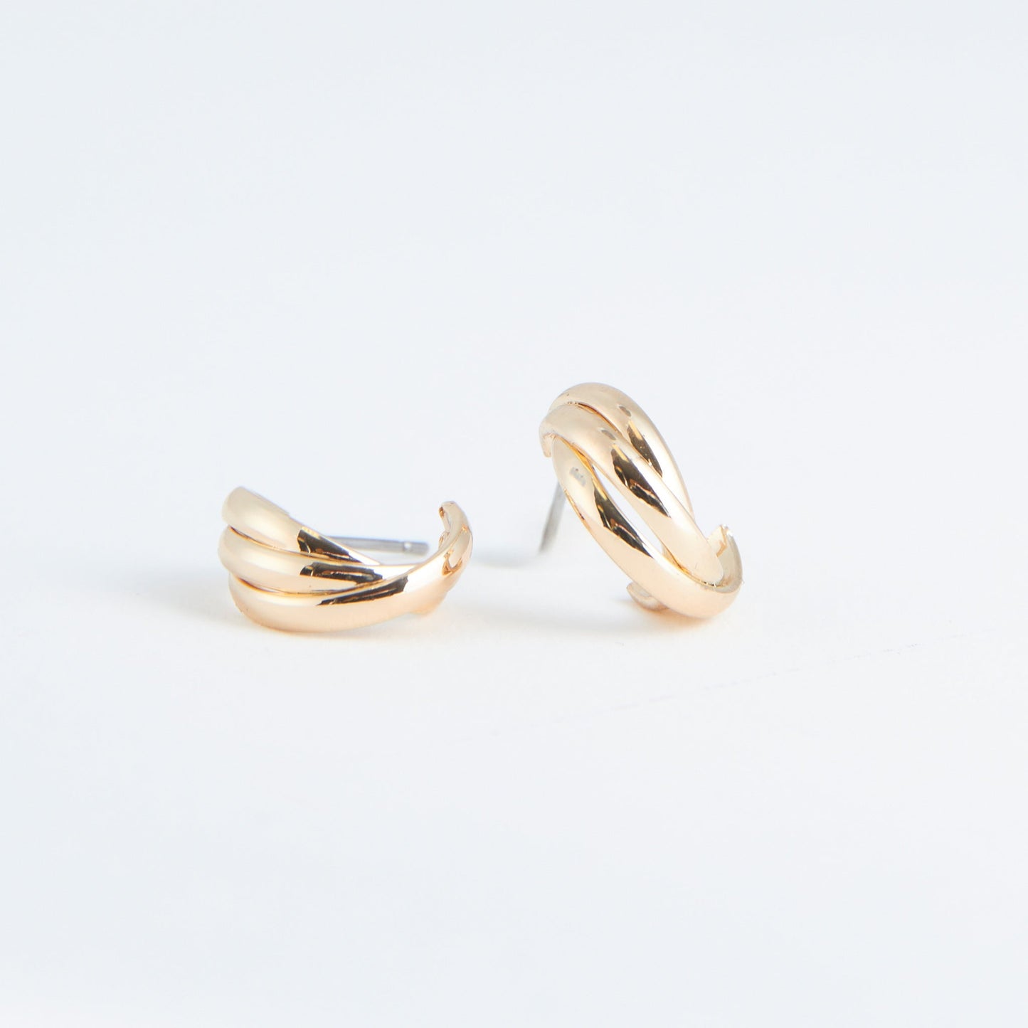 Ear Sense Triple Loop Hoop Earrings