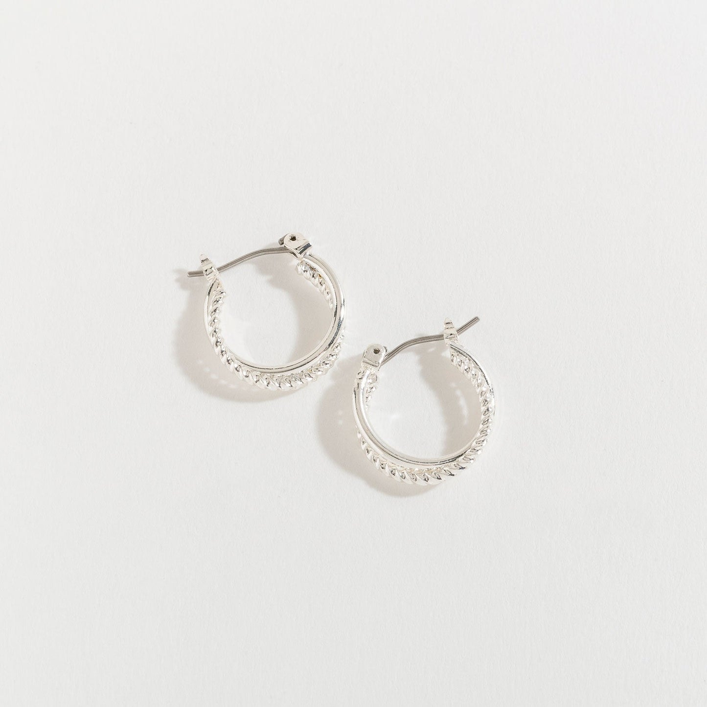 Double Hoop Click Earrings