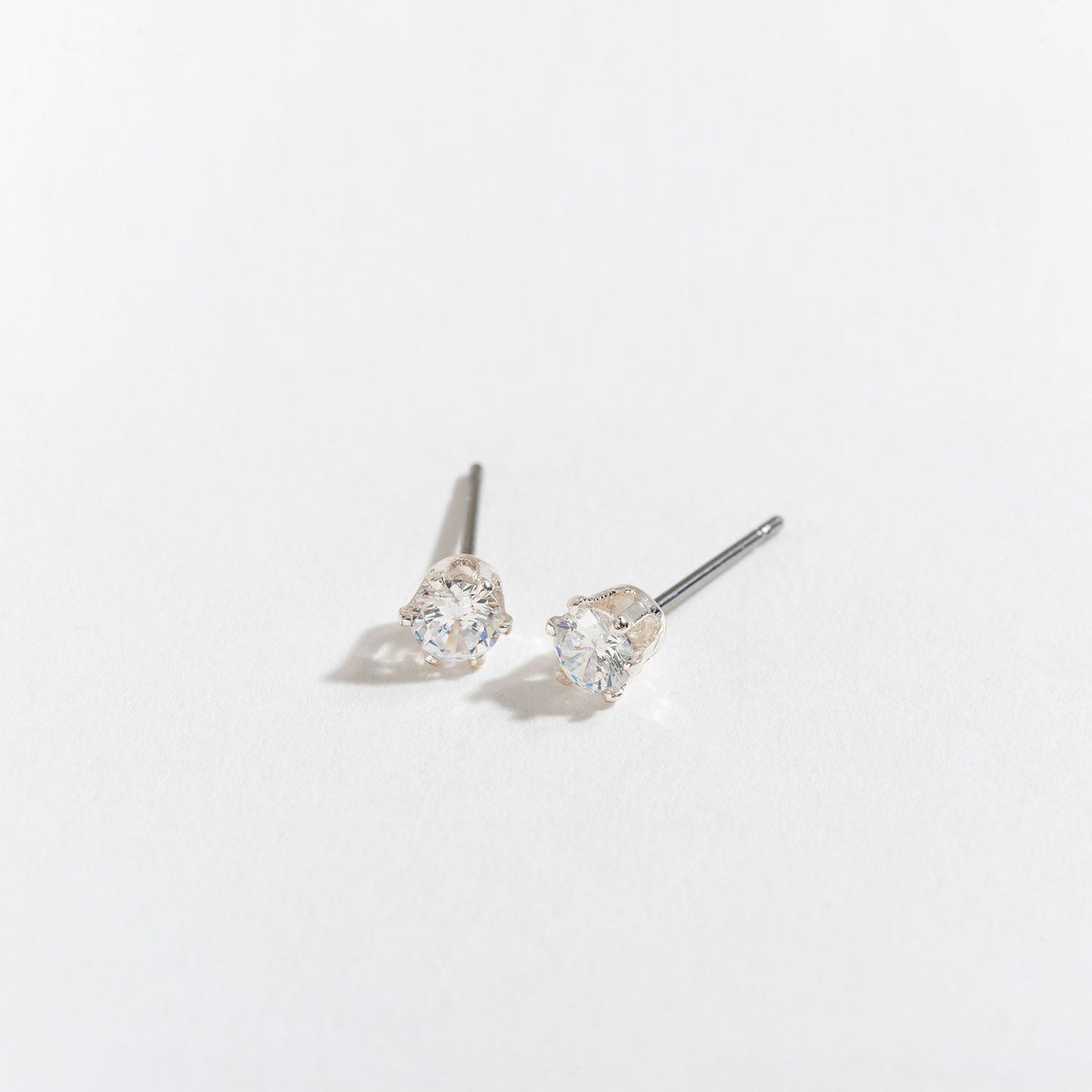 Cubic Zirconia Silver Stud Earring