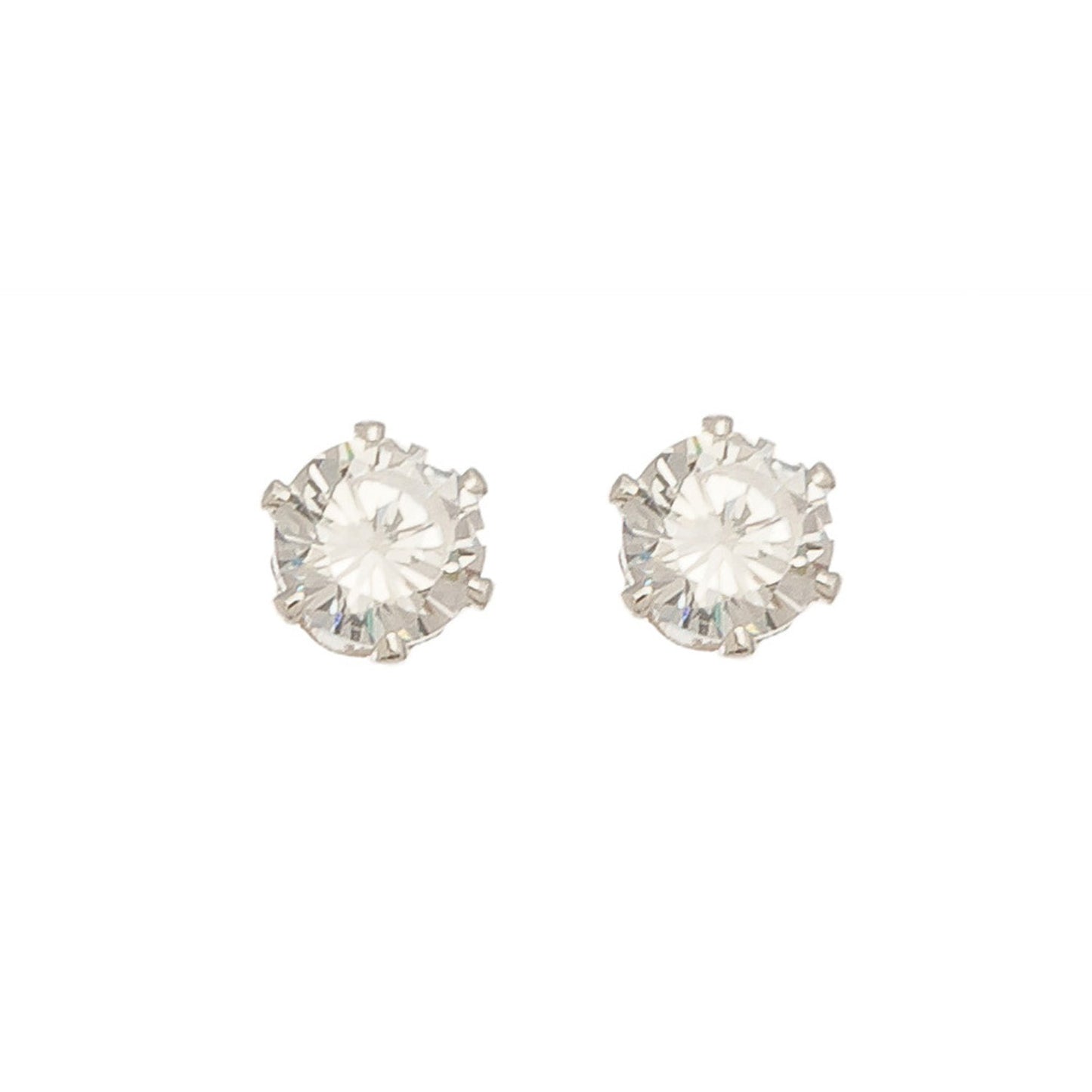 Cubic Zirconia Silver Stud Earring