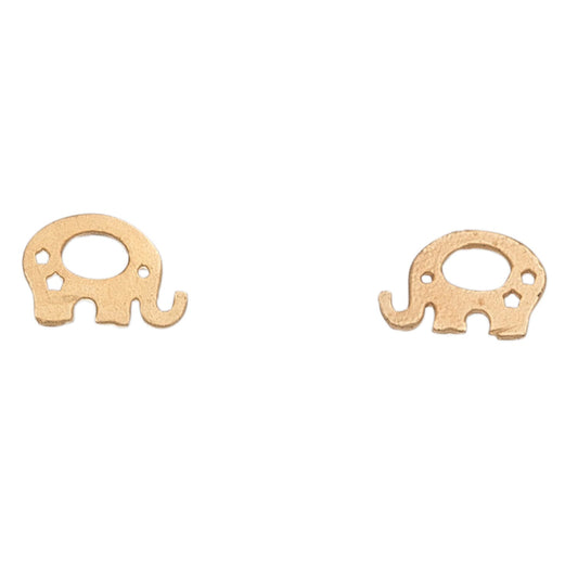 Stud Buds Elephant Gold Stud Earrings