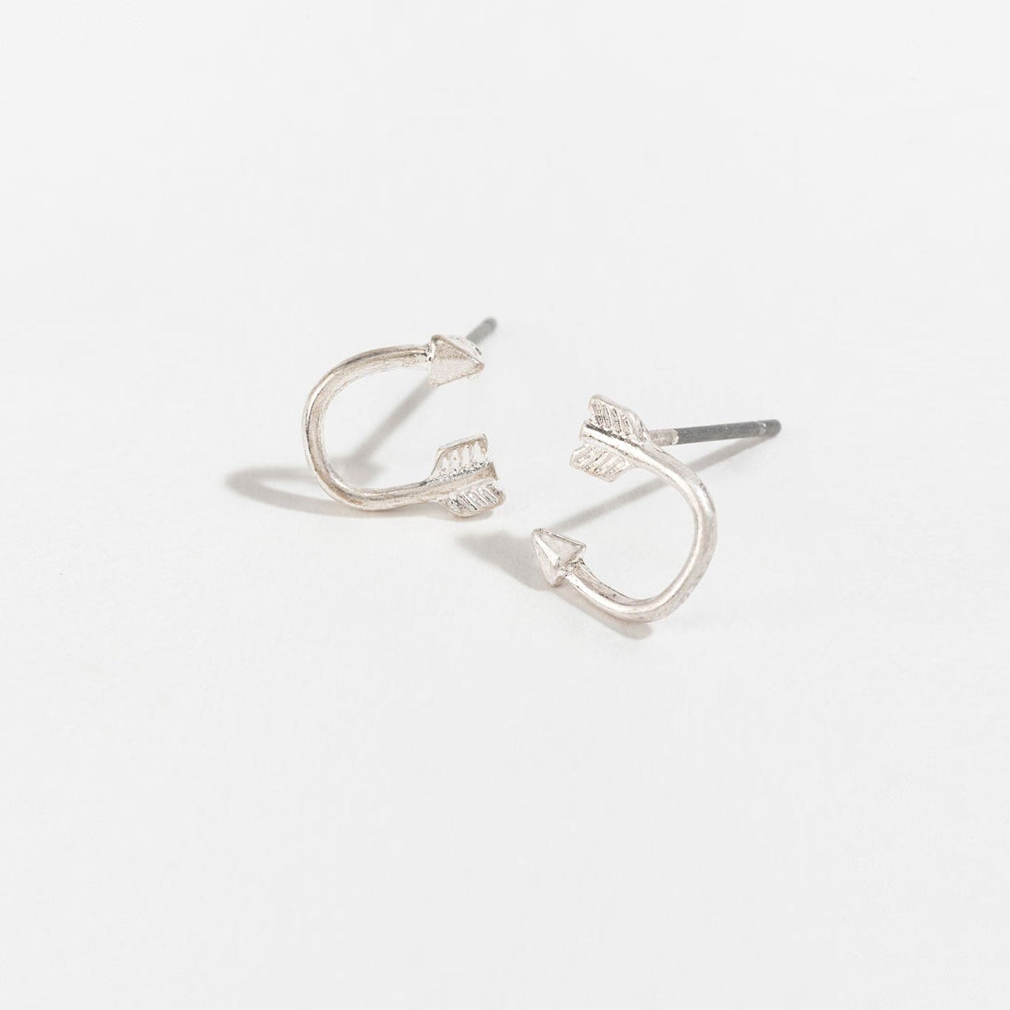 Stud Buds Silver Arrow Stud Earrings