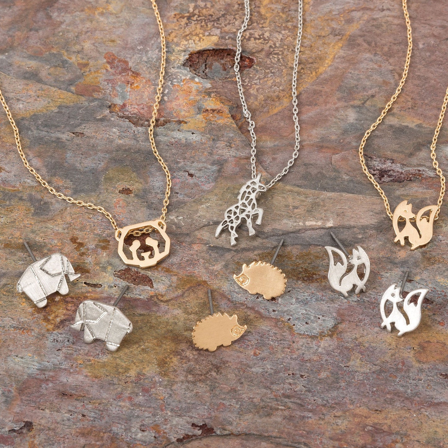 Stud Buds Silver Elephant Stud Earrings