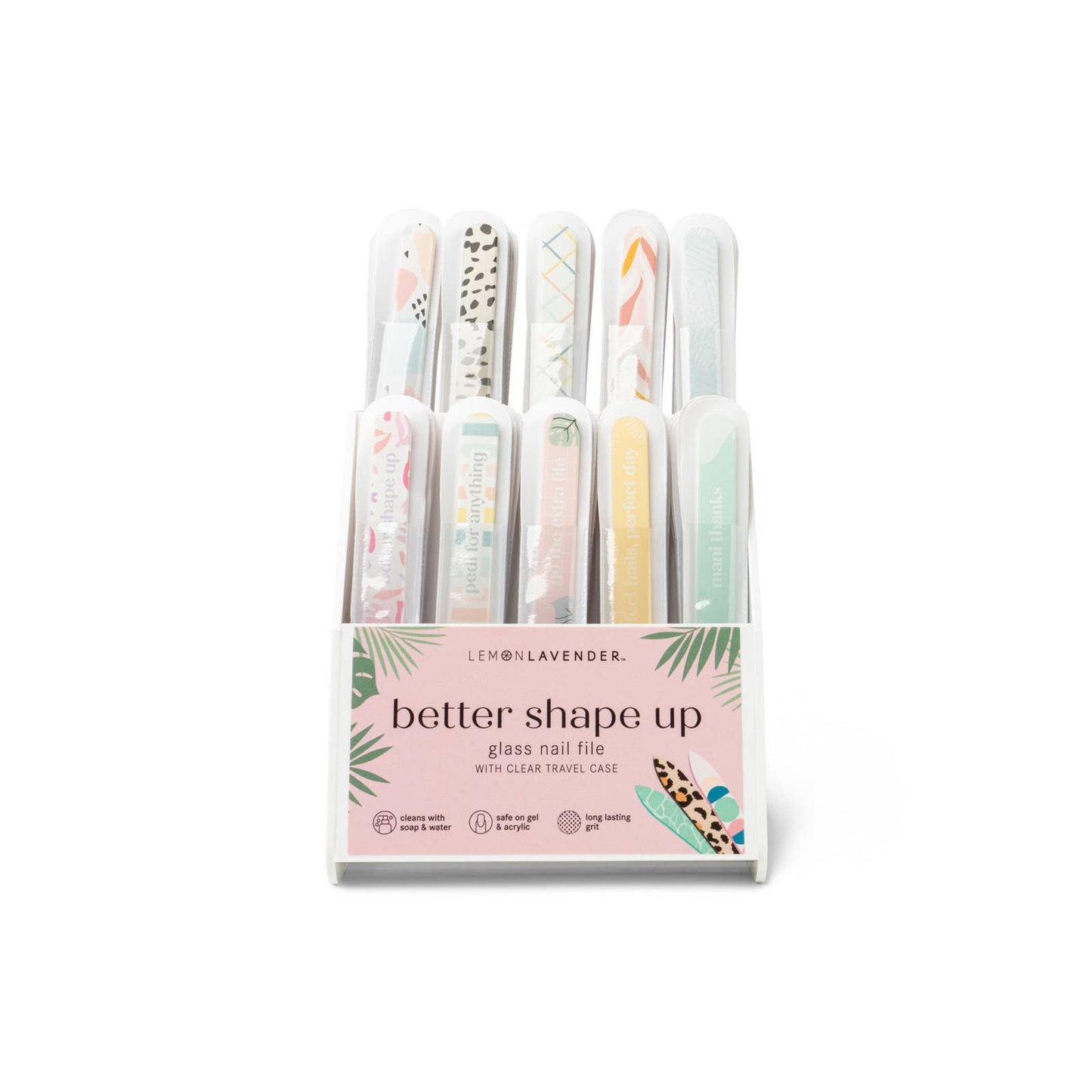 Glass Nail Files - Lemon Lavender