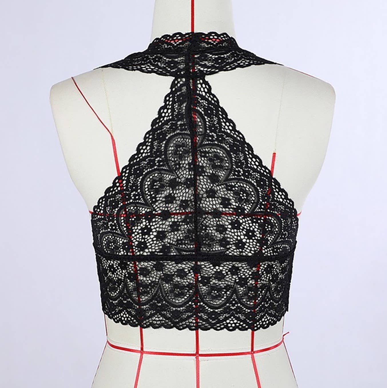 Sexy Lace Halter Bra Underwear