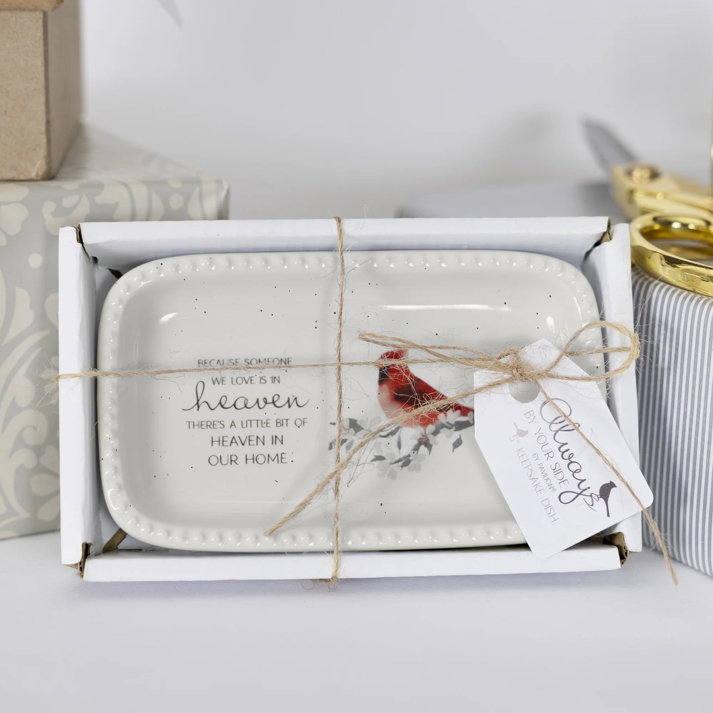Heaven In Our Home • 5" x 3" Keepsake Trinket Dish