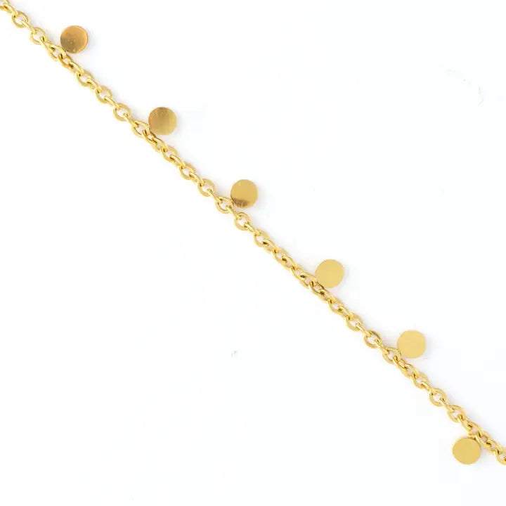 16" Disc Chain Necklace Narelle Waterproof Jewelry