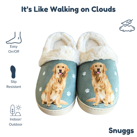 Golden Retriever Snuggs Slipper - Comfy - Pet lovers