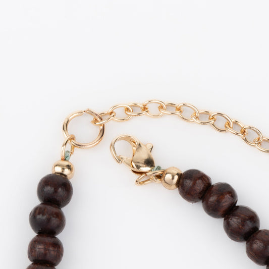 Safiya Deep Green 16" Seed Bead Necklace